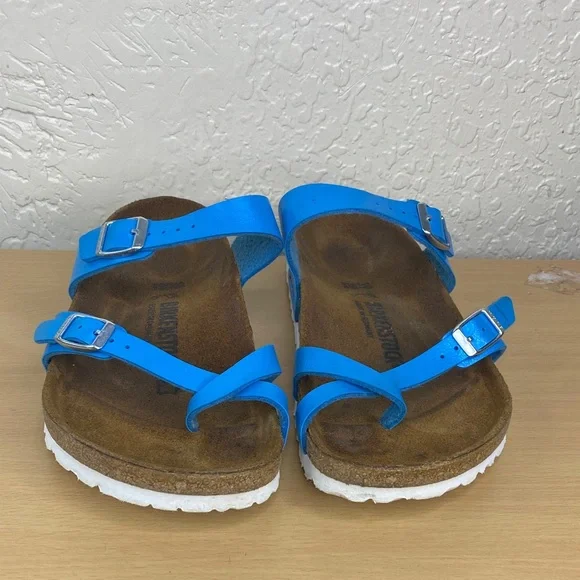 Birkenstock turquoise, leather - Picture 1 of 8